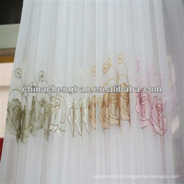 Guangdong bordado sheer cortina